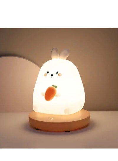 اشتري Cute  Tiger Rabbit Panda Style USB Silicone Children's Sleep Night Light Rechargeable Bedroom Bedside Ambience Light Home Decoration Living Room Desk Kitchen Office Accessories في السعودية