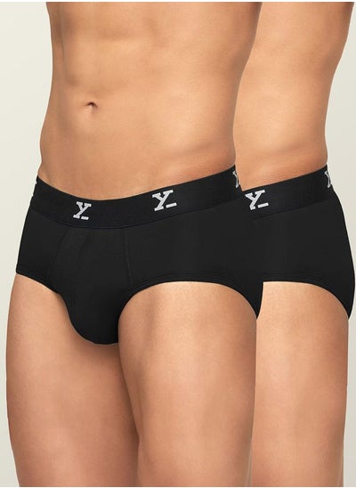 Buy Pack of 2 - Logo Waistband Modal Briefs in Saudi Arabia