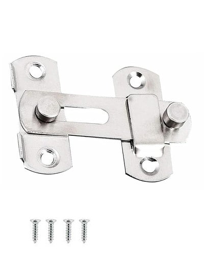 Buy Stainless Steel Gate Latches, Door Holder Flip Latch Safety Door Bolt Latch Lock (Sliver) in Saudi Arabia