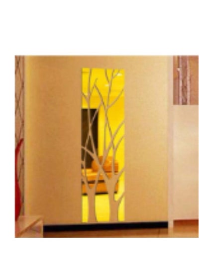 اشتري Acrylic Three-Dimensional Tree Mirror Wall Sticker في الامارات