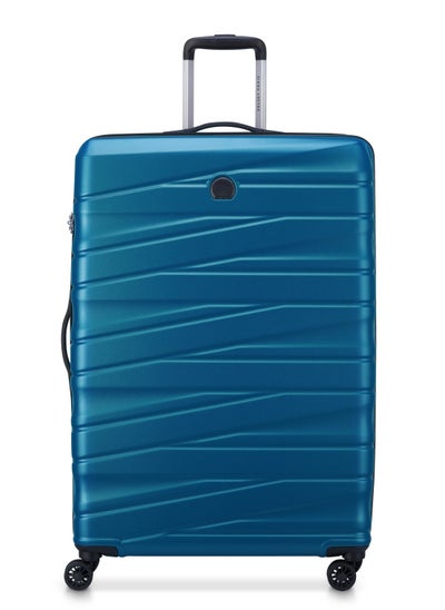 Buy Delsey Tiphanie 82cm Hardcase 4 Double Wheel Expandable Check-In Luggage Trolley Case Steel Blue - 00389283122ME in UAE