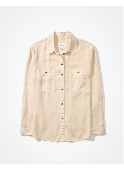 اشتري AE Long-Sleeve Button-Up Shirt في الامارات