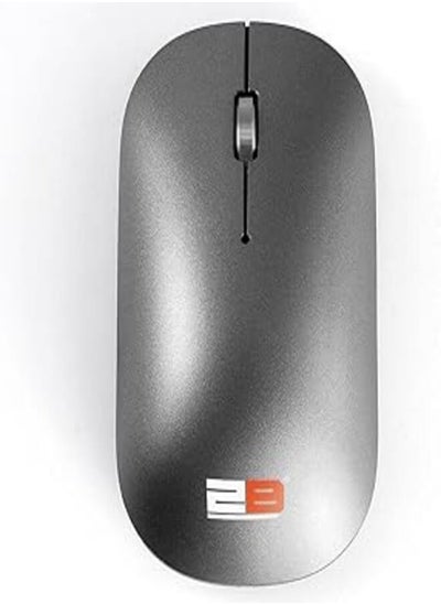 Buy 2B (MO876) 2.4GHz Slim Wireless Optical Mouse with Blue Light - Gray in Egypt