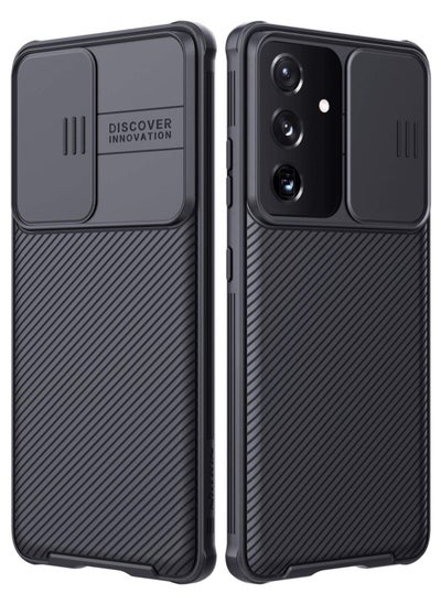 Buy Protective Case Compatible with Samsung Galaxy M54 5G with Lens Slide Cover 6.7-inch Slim Stylish Protective Back Cover (Black) in Saudi Arabia