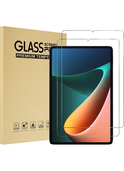 اشتري 2 حزمة حامي الشاشة ل Xiaomi Pad 5 / Pad 5 Pro 11 "2021 الزجاج المقسى شاشة فيلم الحرس ل Xiaomi Mi Pad 5 /Pad 5 Pro 11 "2021 الإصدار في الامارات