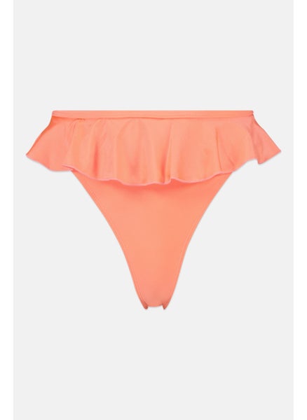 اشتري Women Plain Bikini Bottom, Coral في الامارات