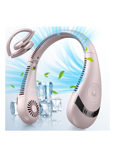 Buy Portable Neck Fan,Rechargeable Hands Free Bladeless Portable Mini Fans,3 Speeds 80 Air Outlet,Free Adjustment Personal Cooling Fan,Wearable Neck Fan Suitable for Traveling Office in UAE