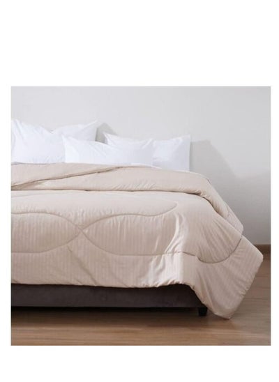 Buy PAN Home Stria Roll Comforter 150x220cm - Stone in UAE