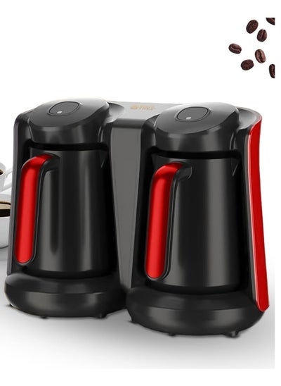 Buy Hanso Turkish Coffee Maker, Premium Electric: 800 Watts Anti-overflow Sensor 1 - 12 Cups Safety System 1 Year Warranty in Egypt