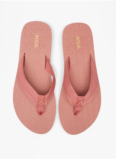 Buy Women's Textured Thong Slippers in Saudi Arabia