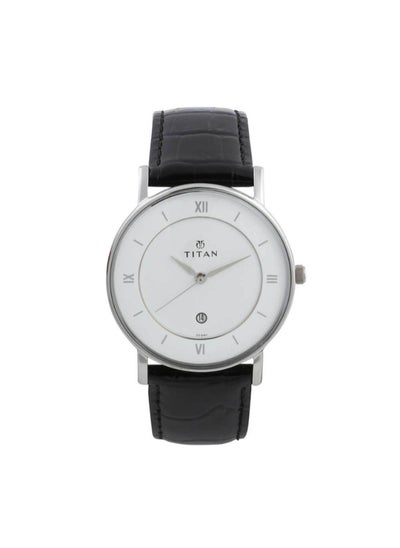 Buy Men Analog Round Shape Leather Wrist Watch - 9162SL04 - 42.55 Mm in UAE