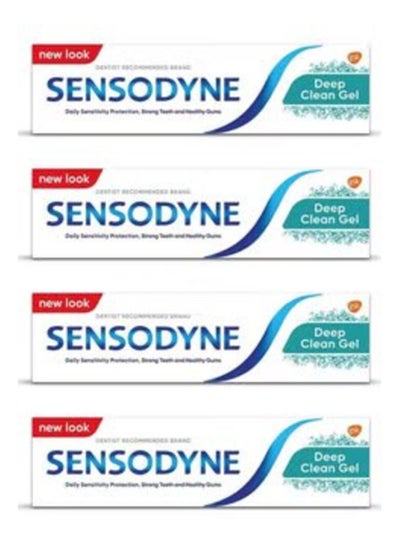 Buy Pack Of 4 Sensodyne Toothpaste Deep Clean Gel 75ml in Saudi Arabia