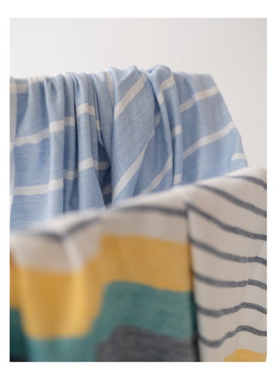 Buy Tranquil Beach Towel  (100x180cm) White*Yellow in Egypt