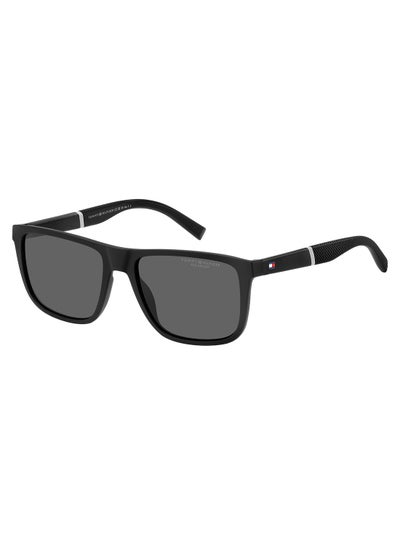 Buy Men's Polarized Rectangular Sunglasses - Th 2043/S Black Millimeter - Lens Size: 56 Mm in Saudi Arabia