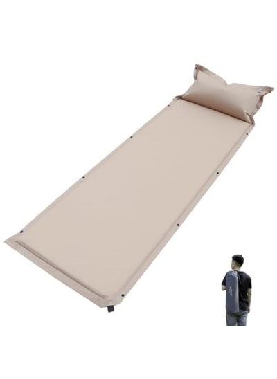 Buy Air Bed Mettress with Built-in Electric Pump, Inflatable Air Mettress Sleeping Pad, Portable Roll Up Bed, Inflatable Outdoor Mat in UAE