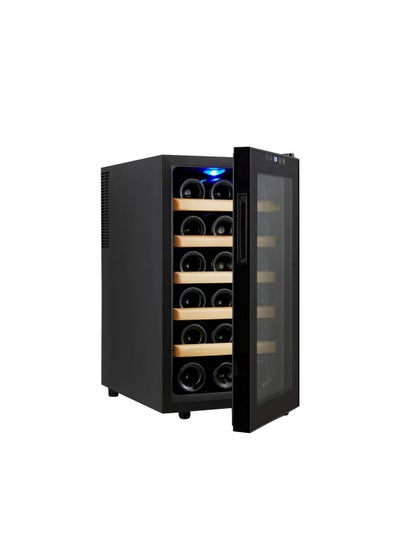 اشتري 18 Bottles Red Wine Cabinet Constant Temperature Wine Cabinet Home Refrigerator Built in LED Lights في الامارات