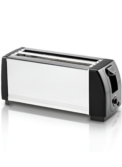 Buy 4 Slice Bread Toaster with Extra Wide Slots Stainless Steel Toaster with Dual Independent Controls, Adjustable Browning Settings & High-Lift Lever | Perfect for Toast, Bagels, and Waffles in UAE