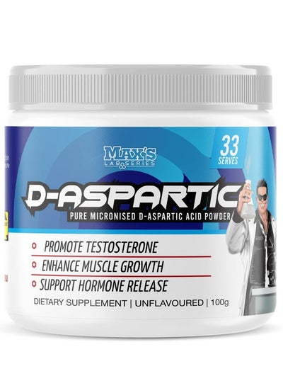 Buy D-Aspartic 100 g, Unflavoured in UAE