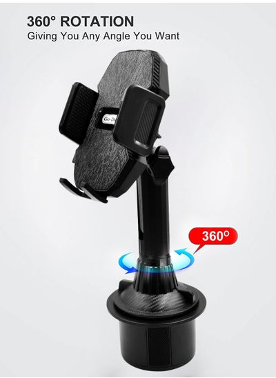 Buy Universal 360° Rotatable Car Mobile Phone Holder Cup Holder Mobile Device Mount by Go-Des, GDHD568 in Saudi Arabia