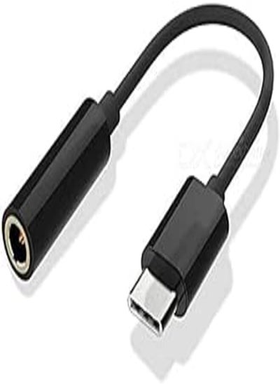 Buy Type-c to 3.5mm Adapter (Black) in Egypt