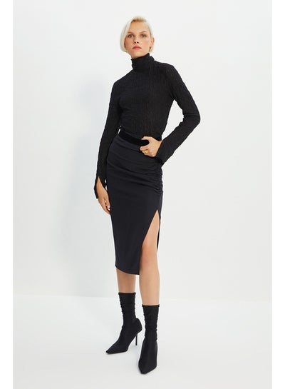 Buy Skirt - Black - Midi in Egypt