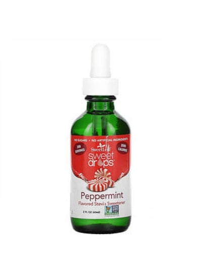 اشتري Wisdom Natural, SweetLeaf, Sweet Drops Stevia Sweetener, Peppermint, 2 fl oz (60 ml) في الامارات