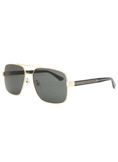 اشتري Gucci unisex UV resistant fashionable full frame sunglasses 60mm retro sunglasses gray/black GG0529S في الامارات