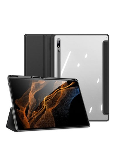 Buy Tablet Case Cover With Slim Stand for Samsung Galaxy Tab S8 Ultra Black in Saudi Arabia