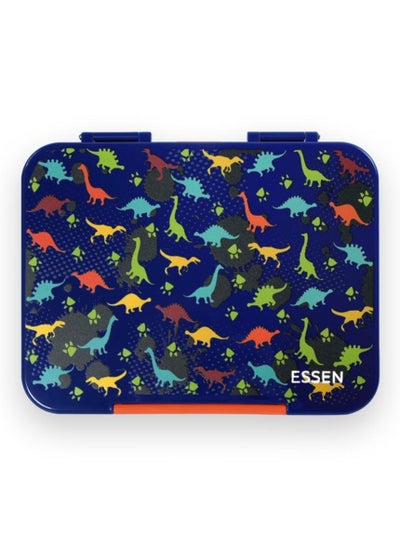 Buy Essen Bento Large Lunch Box for kids boys - Blue Dinosaur in UAE