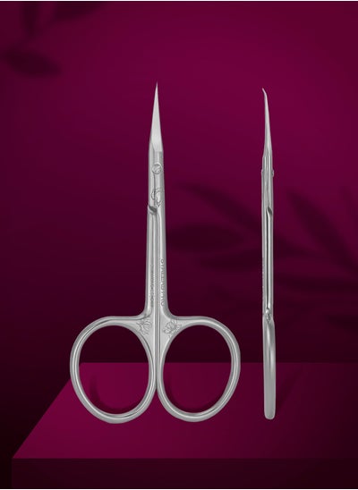 Buy Professional Cuticle Scissors With Hook - EXCLUSIVE 23 | TYPE 2 (magnolia) in UAE