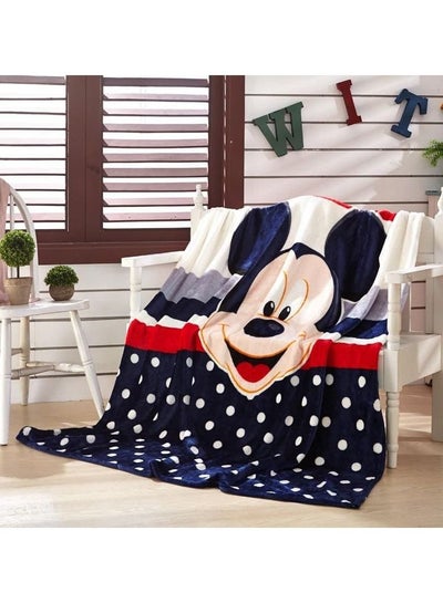 Buy Super Blanket Disney Navy Blue Mickey Pink Minnie Mouse Lightweight Thin Bed Blanket Throws for Kids Summer Throws Blanket Covers Flatsheet in UAE