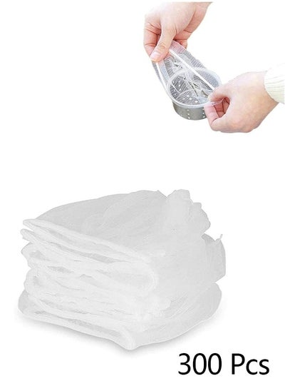 Buy 300 Pcs Disposable Sink Garbage Bags Flexible and Extendable Sink Strainer Bags for Kitchen Bathroom Sink Filter in Saudi Arabia