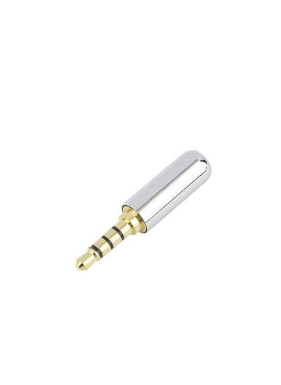 Buy Keendex kx 1982 3.5 mm male aux to 2.5 mm female aux audio adapter gold plated- silver in Egypt