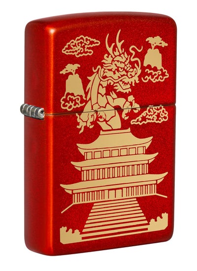 اشتري Zippo 49517 49475 Eastern Design Dragon Design Metallic Red Windproof Lighter في الامارات