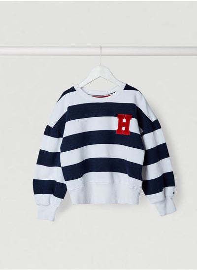 Buy Kids Youth Rugby Striped Sweatshirt in UAE