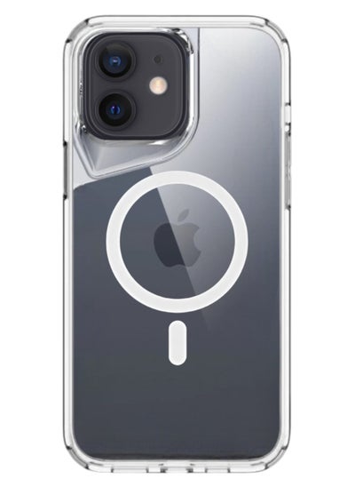 Buy iPhone 11 Shockproof Magnetic Protection Cover Supports Wireless Charging MageSafe, Clear in Saudi Arabia