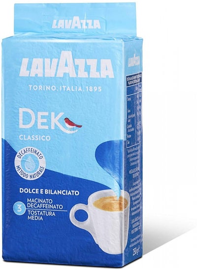 Buy Lavazza Caffe Decaffeinato Ground Coffee 250G in UAE