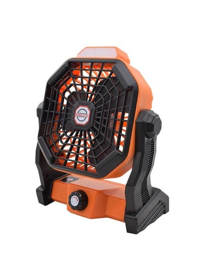 Buy Portable Fan Rechargeable Outdoor Camping Fan with LED Lantern and Hook USB Small Desk Fan Cordless Fan for Bedroom,Table, Home, Office,Tent, Travel BBQ, 7800mAh in Saudi Arabia