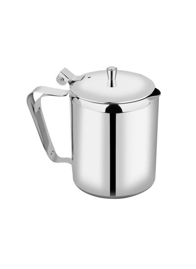 Buy Stainless steel milk pot, Coffee pot, Silver, 600 ml in Saudi Arabia