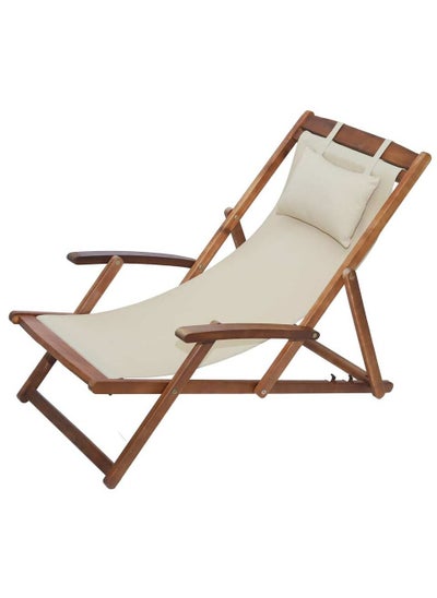 Buy Wooden Relaxing Beach Chair in UAE