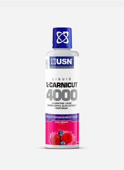 Buy Liquid L-Carnicut 4000 Very Berry 465ml in UAE