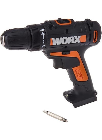 Buy WORX WX101.9 20V Cordless Drill Driver – 10mm Compact Power Drill, 16 Torque Settings, Compatible with PowerShare Batteries – Battery & Charger Not Included in Saudi Arabia