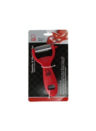 Buy Tomato and Kiwi Peeler Red 19.558 x 3.048 x 10.922 cm 21645 in Saudi Arabia