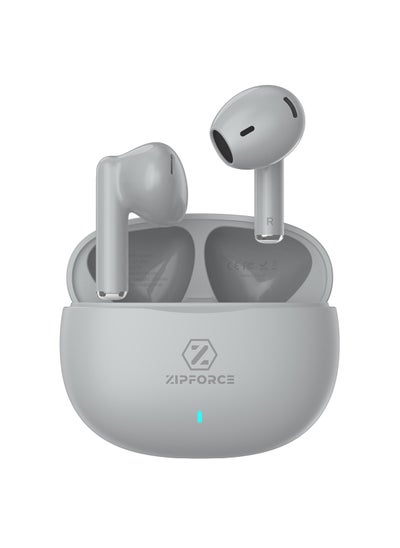 اشتري ZIPFORCE True Wireless Earbuds, In-Ear Bluetooth 5.3 Headphones 4-Mics ENC Clear Call, Bluetooth Earbuds Touch Control, IPX6 Waterproof TWS, Light-Weight Earphones في السعودية