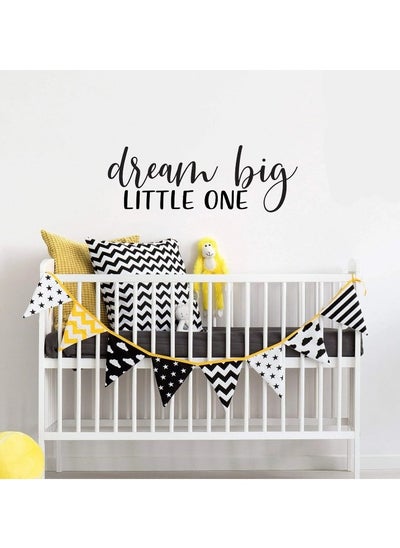 Buy Home Gallery Dream Big Little One Sticker wall art 55x28 cm Black in Egypt