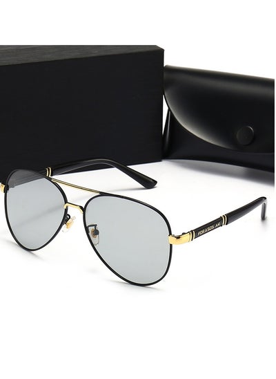 اشتري Intelligent Photosensitive night Vision Mirror Polarized Color Changing Sunglasses في الامارات