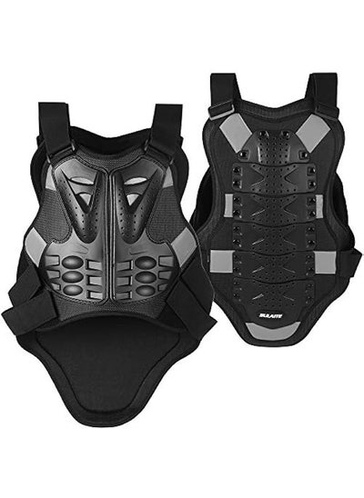 Buy armor vest Men Motorcycle Armor Vest Body Chest Spine Back Protector Protective Jacket for Cycling Skating Skiing Skateding in Saudi Arabia