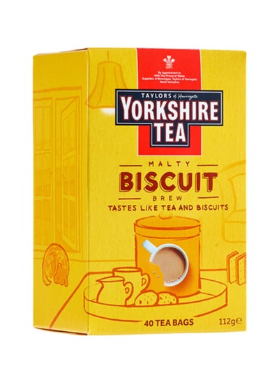 Buy Yorkshire Tea Malty Biscuit Brew 40 Tea Bags in UAE