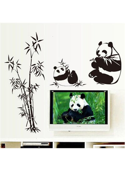 Buy Fashion Style Lovely Panda bamboo pattern sticker Removable wall paper Home decoration in Egypt