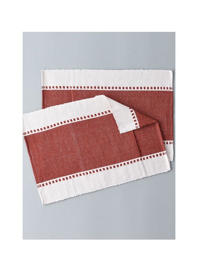 Buy Red and Cream Place Mat in UAE